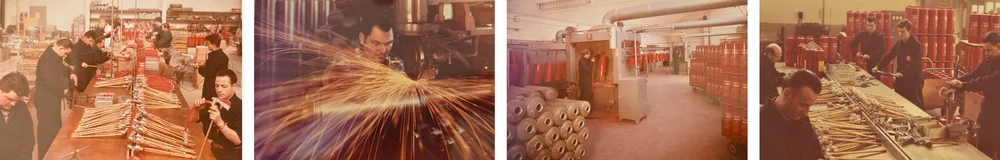 Produktion Minimax-Feuerlöscher vor einigen Jahrzehnten