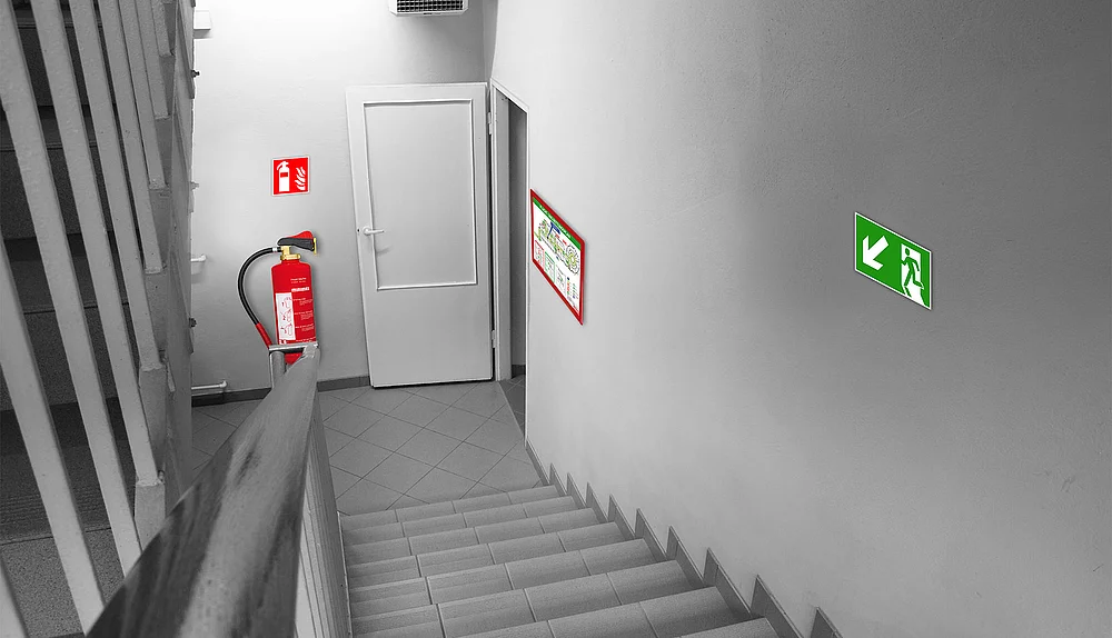Sicherheits- und Brandschutzkennzeichnung