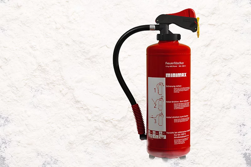 Pulver-Feuerlöscher von Minimax