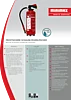 Produktdatenblatt frostsichere Schaum-Feuerlöscher Minimax PB70FL-WS 6sfG, WS 9sfG