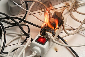 Brand an Mehrfachsteckdose