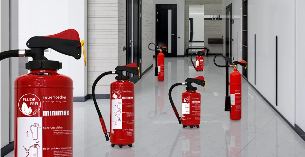 Die Menge der erforderlichen Feuerlöscher lässt sich nur über die Löschmitteleinheiten ermitteln.