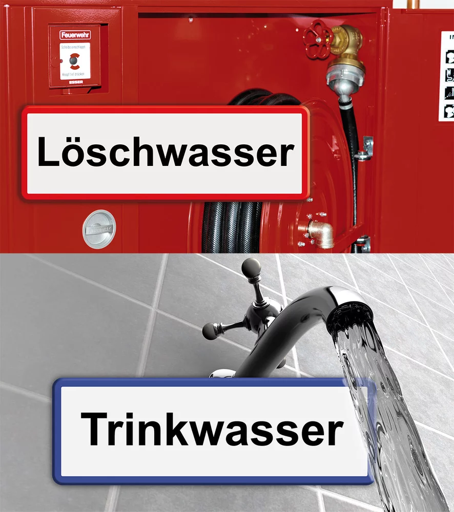 systemtrenner, rohrtrennerr | DIN 1988 und DIN1717, Trinkwasserinstallationen müssen aus hygienischen Gründen vom Löschwassernetz getrennt sein.