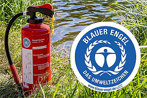 Minimax Schaumfeuerlöscher WX 6 nG mit Umweltzeichen Blauer Engel