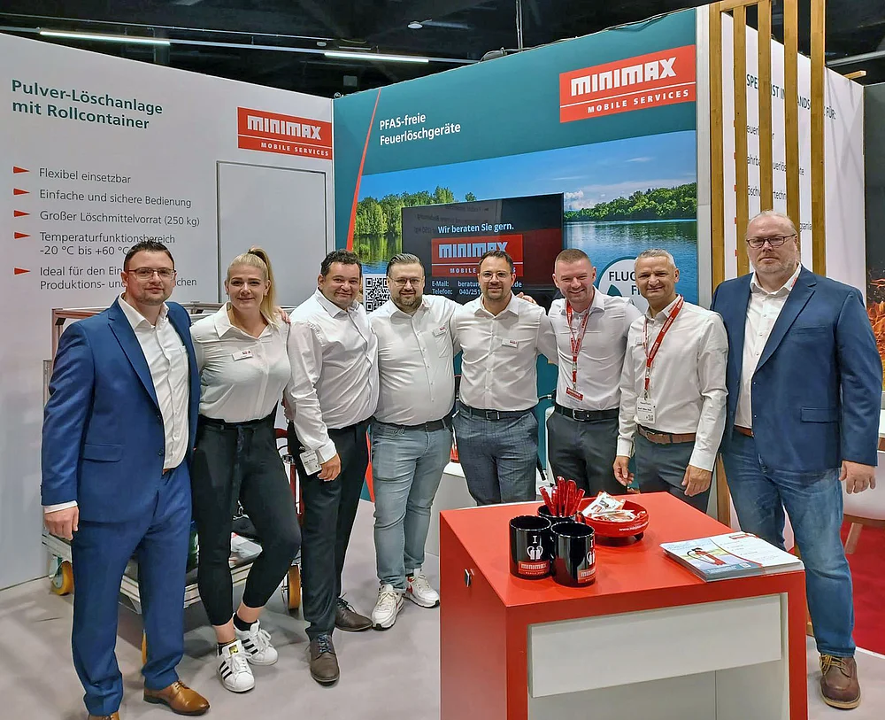 Minimax-Brandschutzspezialisten aller Gewerke stehen auf der FeuerTrutz als Ansprechpartner zur Verfügung