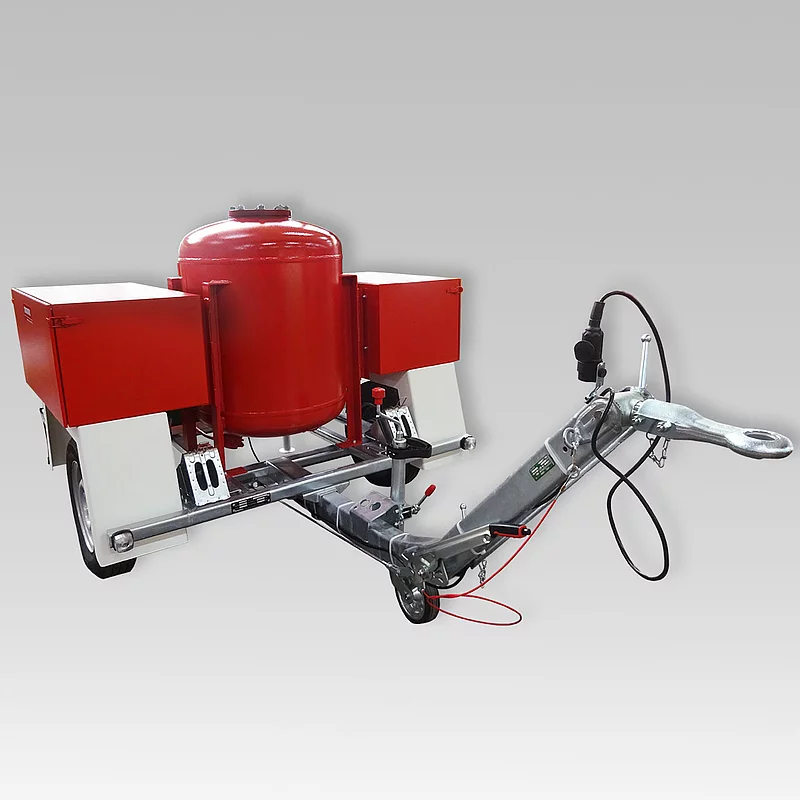 Löschanlage P250 auf Kfz-Anhänger - Frontansicht