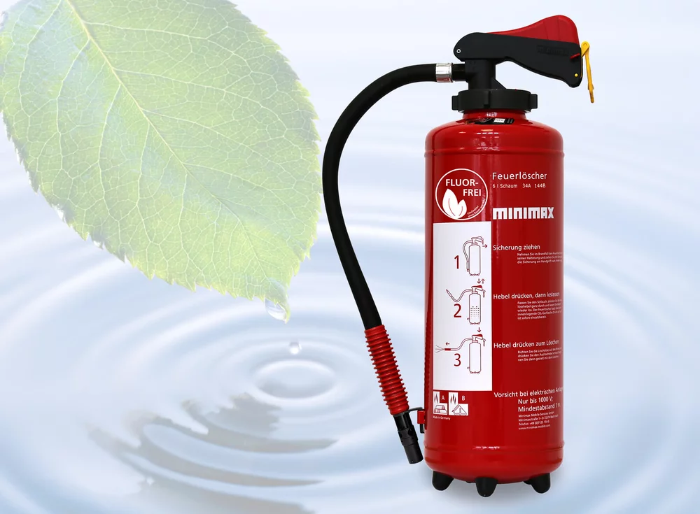 Schaum-Tuben-Feuerlöscher WX 6 nG fluorfrei