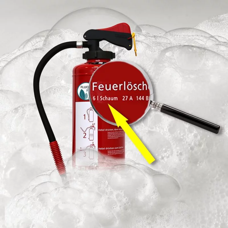 Handelt es sich um einen SCHAUM-Feuerlöscher?