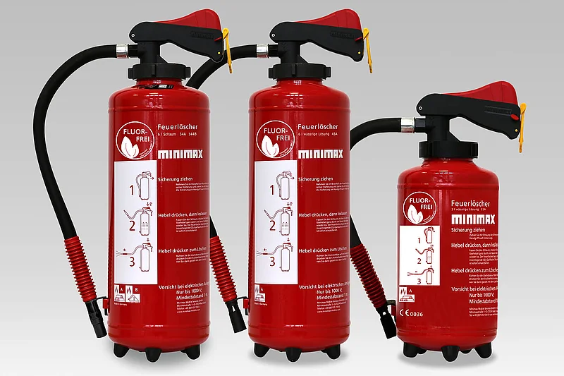 Feuerlöscher von Minimax für alle Brandklassen