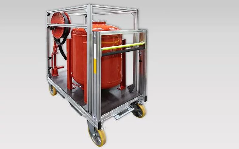 Mobile Rollcontainer-Löschanlagen