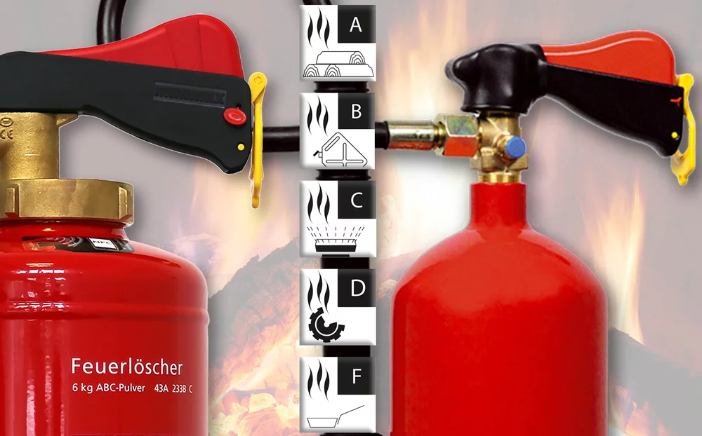 Abb. 7: Feuerlöscher müssen auf die vorhandenen Brandklassen abgestimmt sein; das gilt besonders in erhöht brandgefährdeten Bereichen