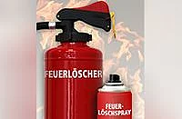 Feuerlöscher vs. Feuerlöschsprays