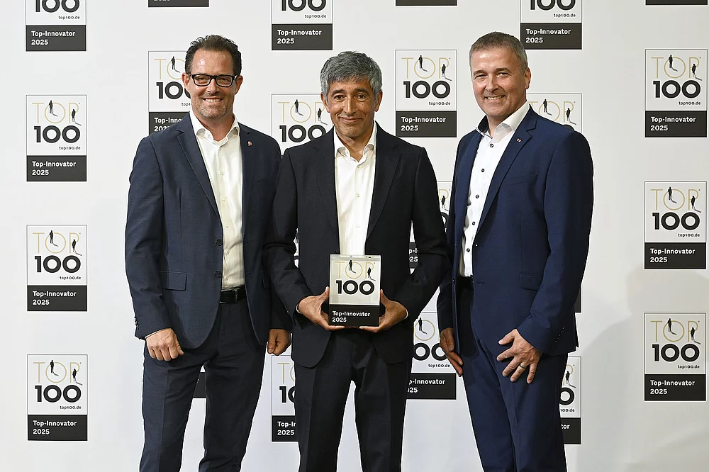 v. l. n. r.: Markus Dumrath, Ranga Yogeshwar, Andre Stark